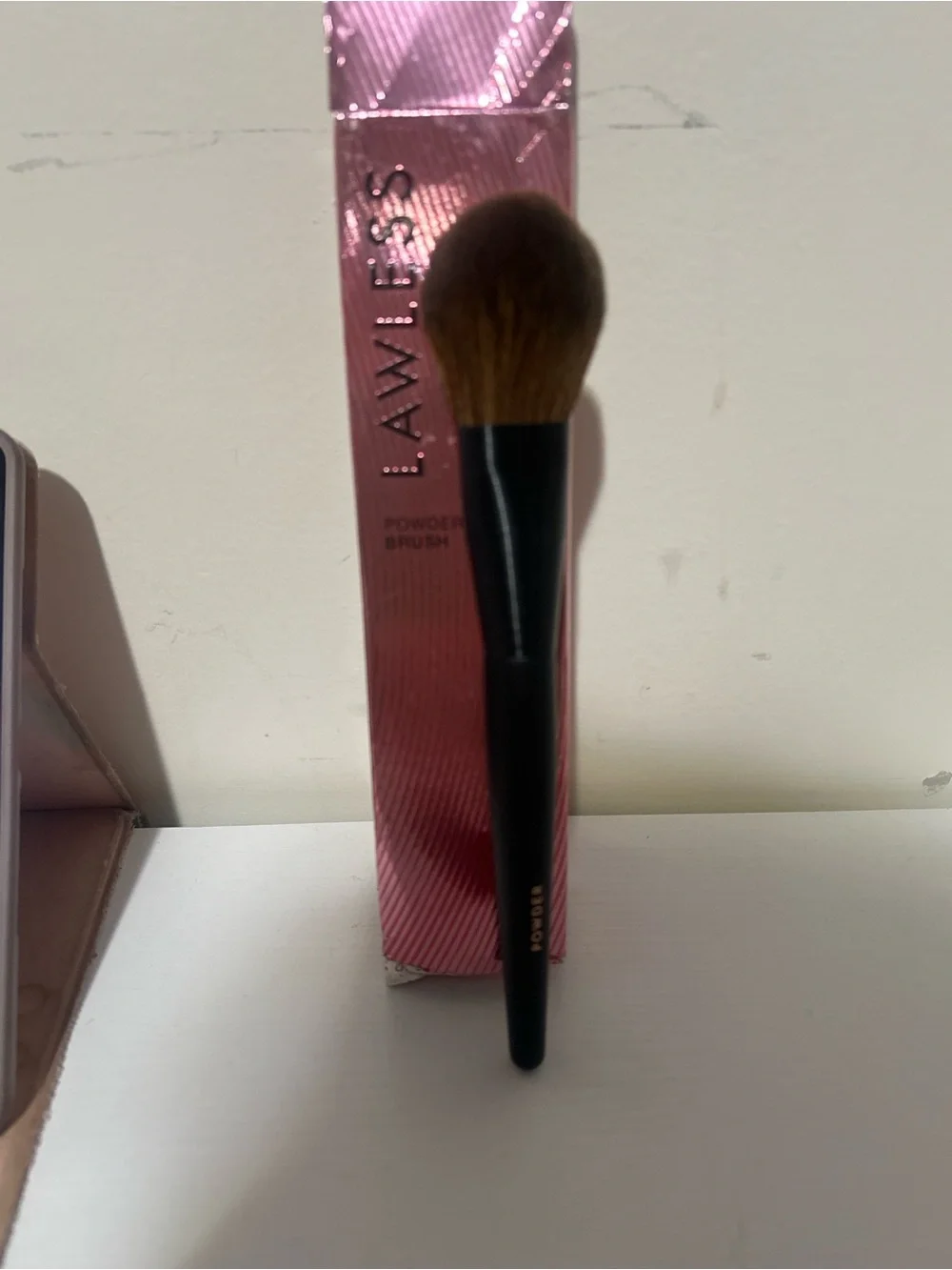 LAWLESS Pink & Black Powder Brush - Plush Vegan Face Brush